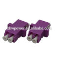 High quality Duplex LC OM4 adapter OM4 fiber optic adapter with purple color